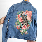 Classic Denim Applique Jacket by Orientique - Keqioa - 62804