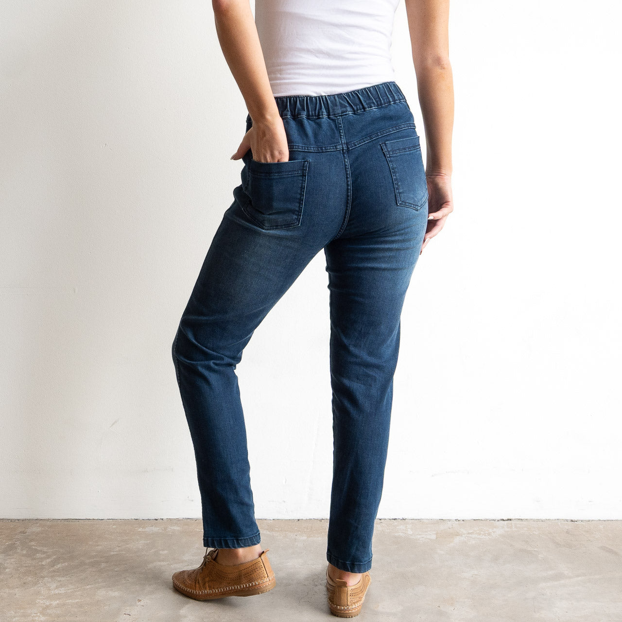 Classic Denim Stretch Jegging by Orientique - 9633