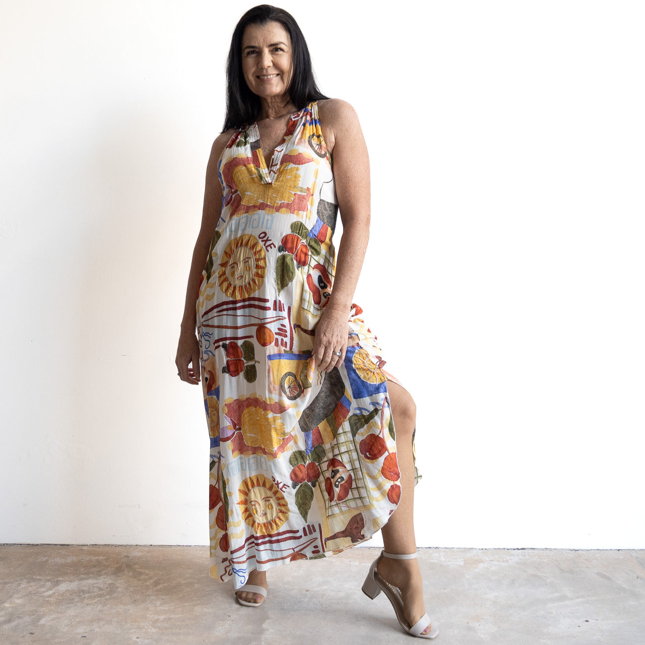 Cocktail Maxi Slip Dress by Escape - Felicia - 71563