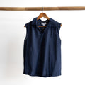 Collared Cotton Tank Top - 52723