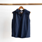 Collared Cotton Tank Top - 52723