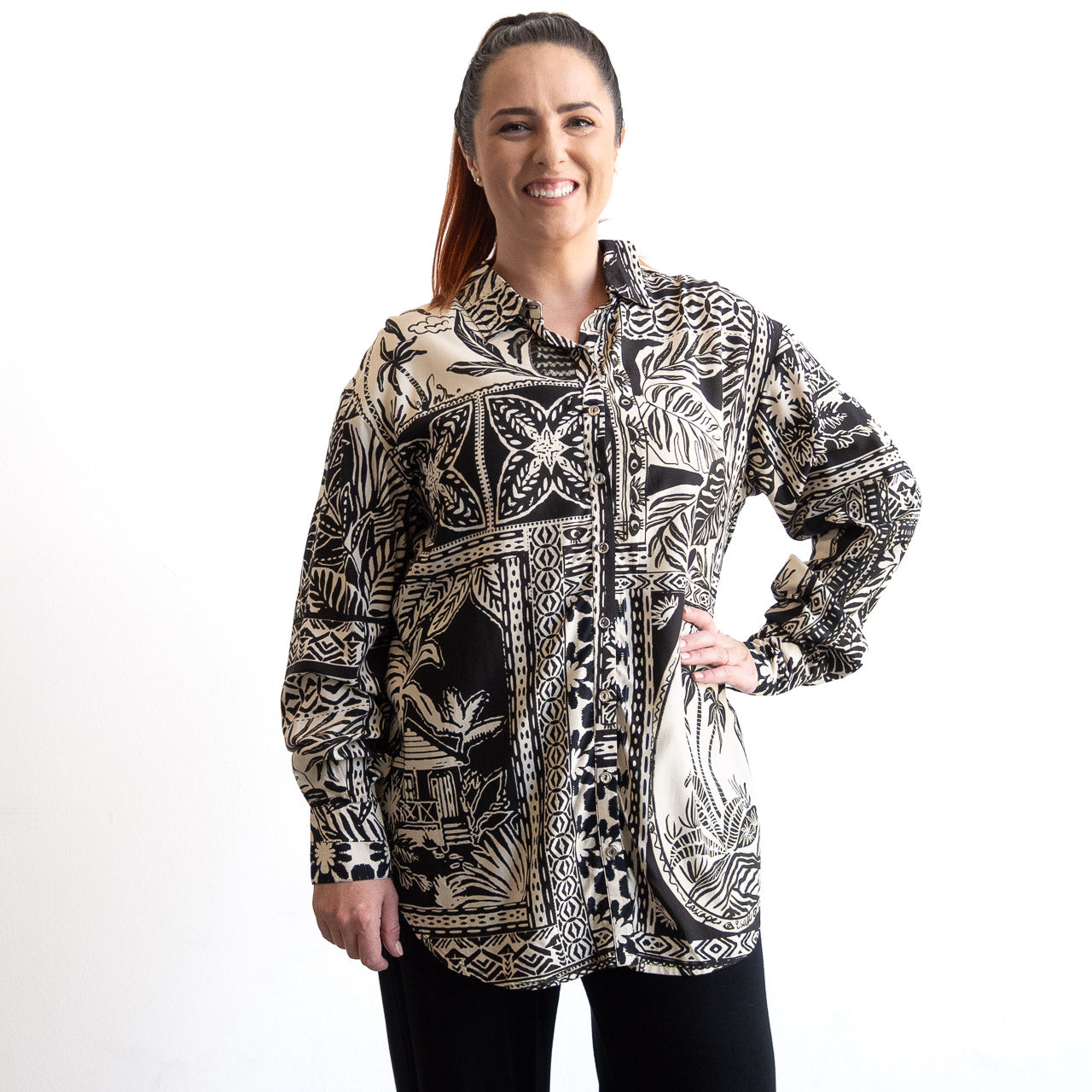 Collared Shirt Blouse by Escape - Mallorca - 32507