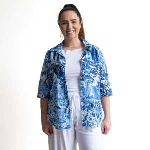 Collared Shirt Blouse by Orientique Australia - Okayama - 42189