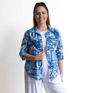 Collared Shirt Blouse by Orientique Australia - Okayama - 42189