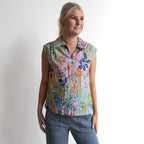 Collared Tank Top - Sur Mer - 92189