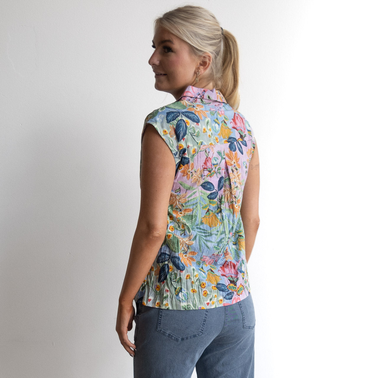 Collared Tank Top - Sur Mer - 92189