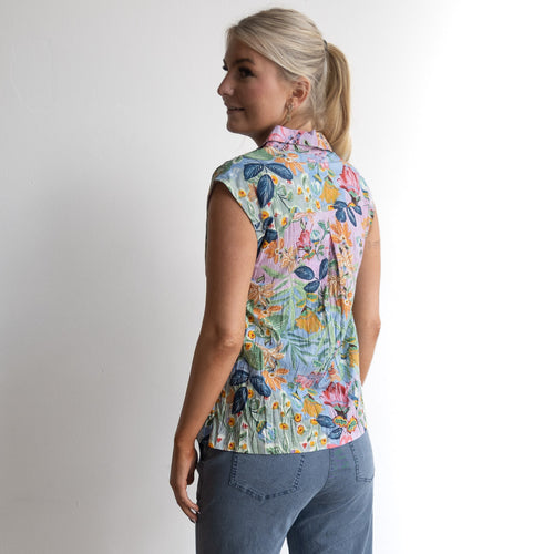 Collared Tank Top - Sur Mer - 92189