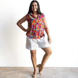 Collared Tank Top by Orientique Australia - Peru - 72563