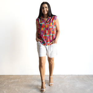 Collared Tank Top by Orientique Australia - Peru - 72563