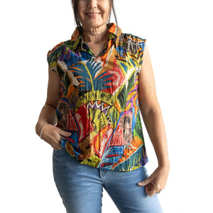 Collared Tank Top by Orientique Australia - Torgua - 92121