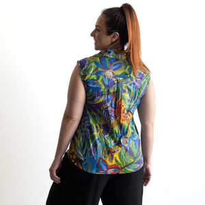 Collared Tank Top by Orientique Australia - Zapallar - 82217