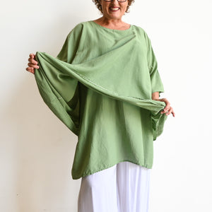 Come Fly With Me Layered Cotton Kaftan Top