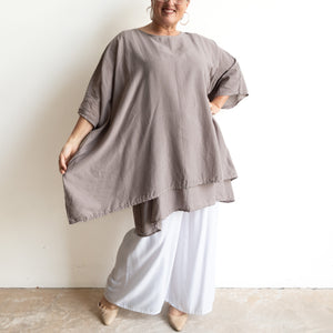 Come Fly With Me Layered Cotton Kaftan Top