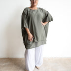 Come Fly With Me Layered Cotton Kaftan Top