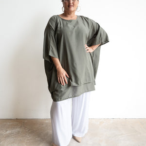 Come Fly With Me Layered Cotton Kaftan Top