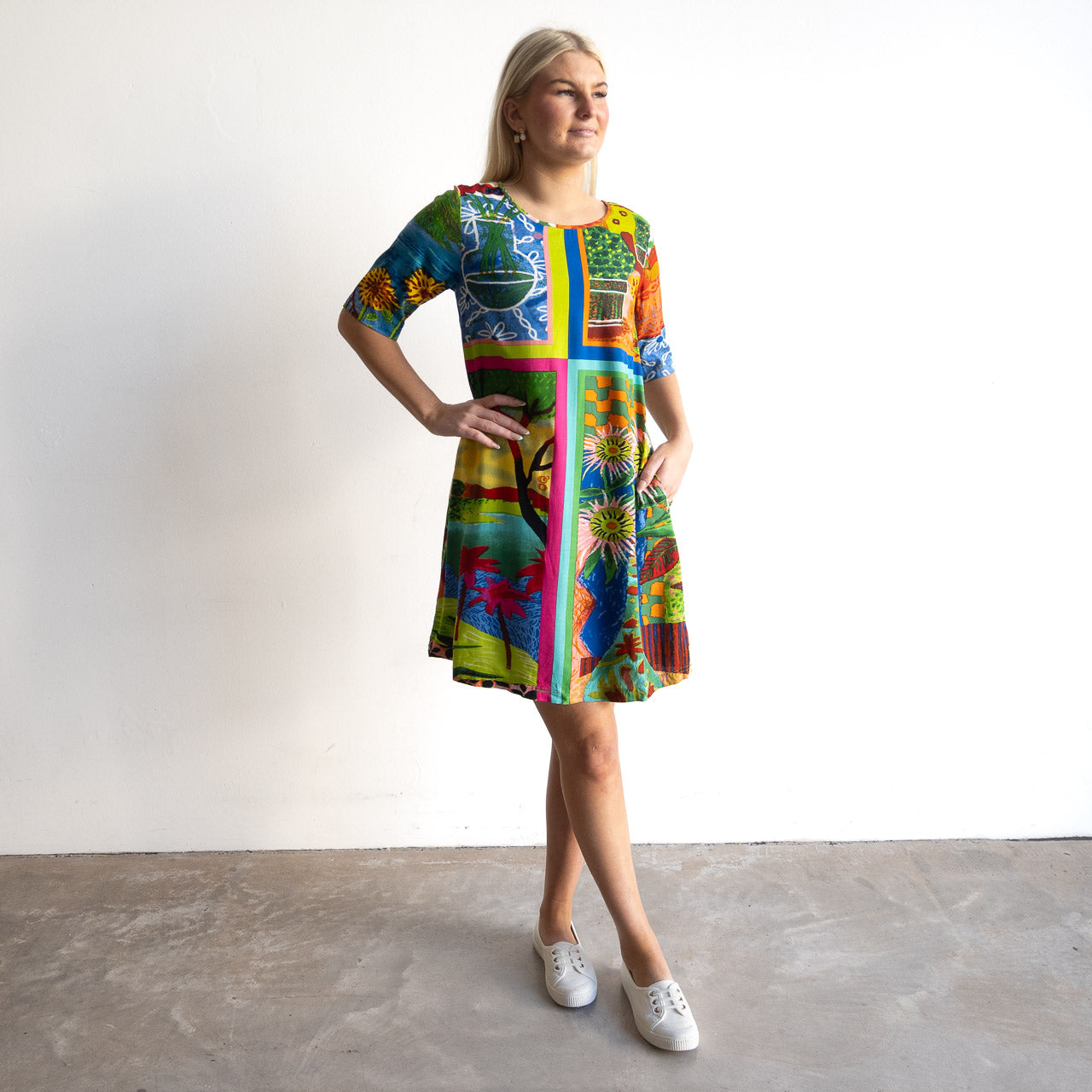 Contemporary Shift Dress - Le Moulin - 40277