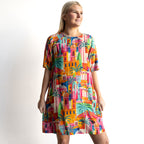 Contemporary Shift Dress - Moorish - 21878