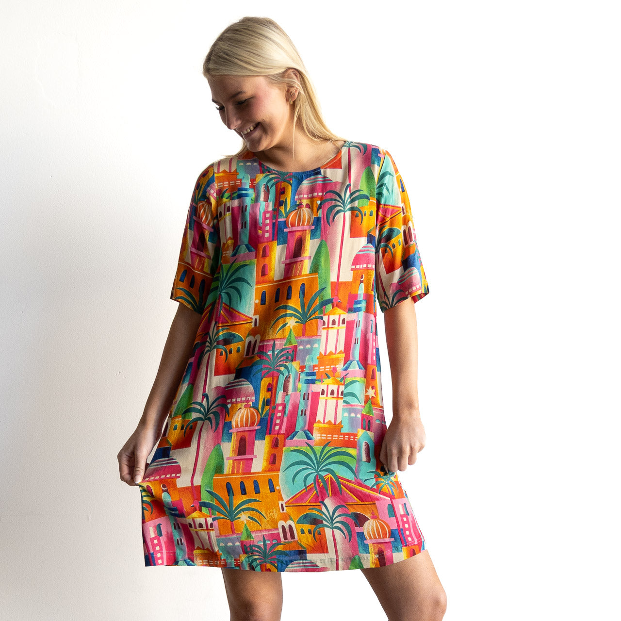 Contemporary Shift Dress - Moorish - 21878