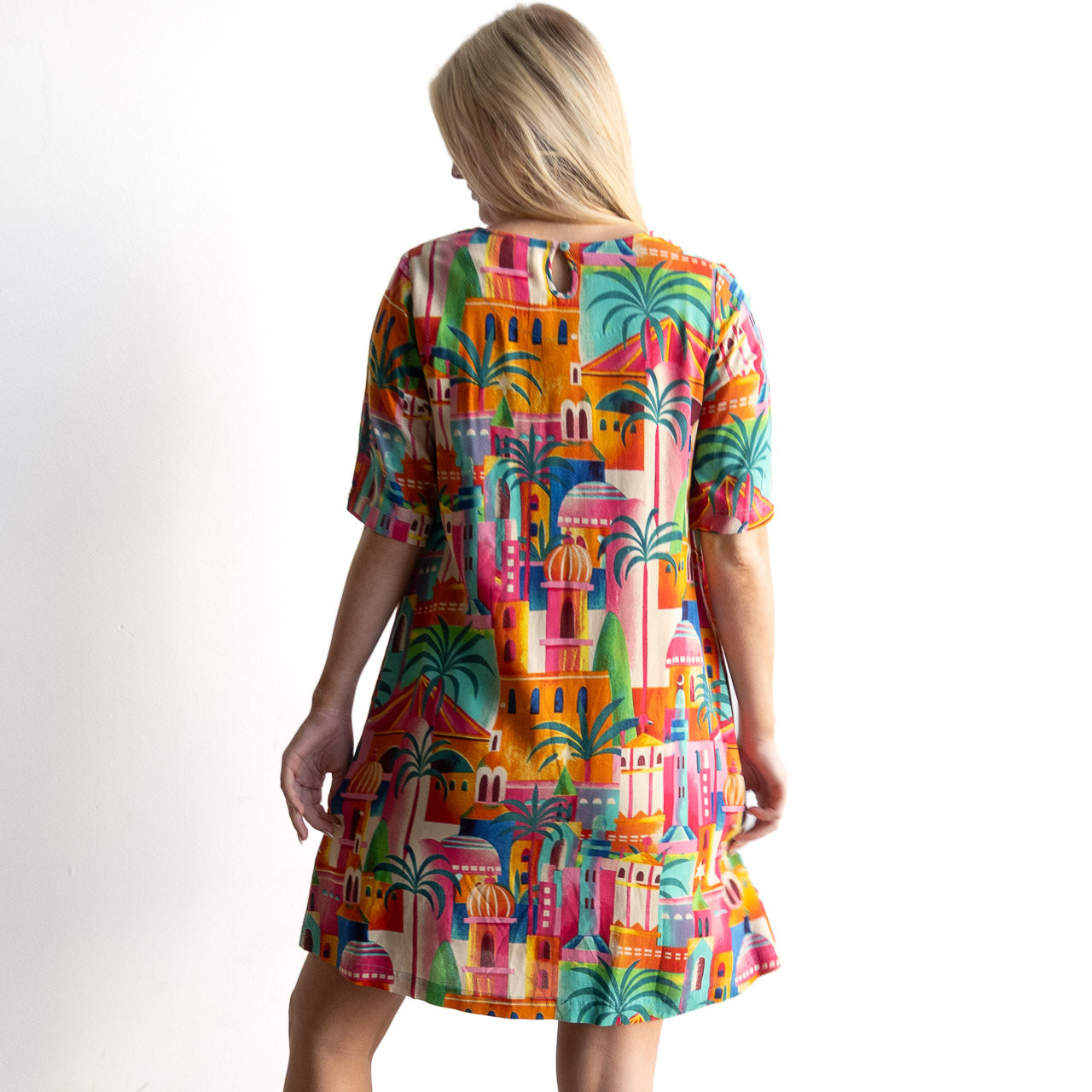 Contemporary Shift Dress - Moorish - 21878