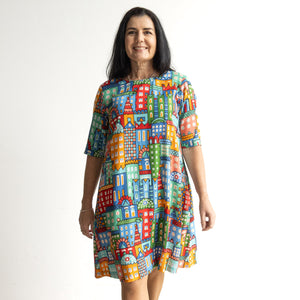 Contemporary Shift Dress by Orientique Australia - City - 20149C