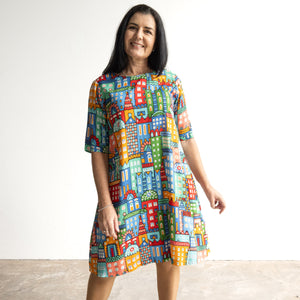 Contemporary Shift Dress by Orientique Australia - City - 20149C