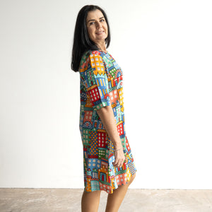 Contemporary Shift Dress by Orientique Australia - City - 20149C