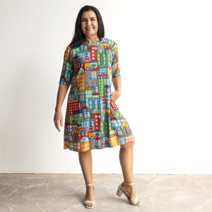 Contemporary Shift Dress by Orientique Australia - City - 20149C