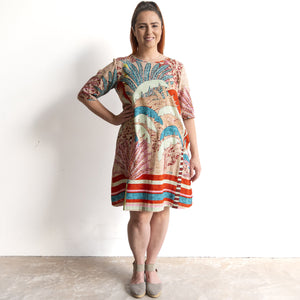 Contemporary Shift Dress by Orientique Australia - Ponta Verde - 40199