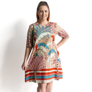 Contemporary Shift Dress by Orientique Australia - Ponta Verde - 40199