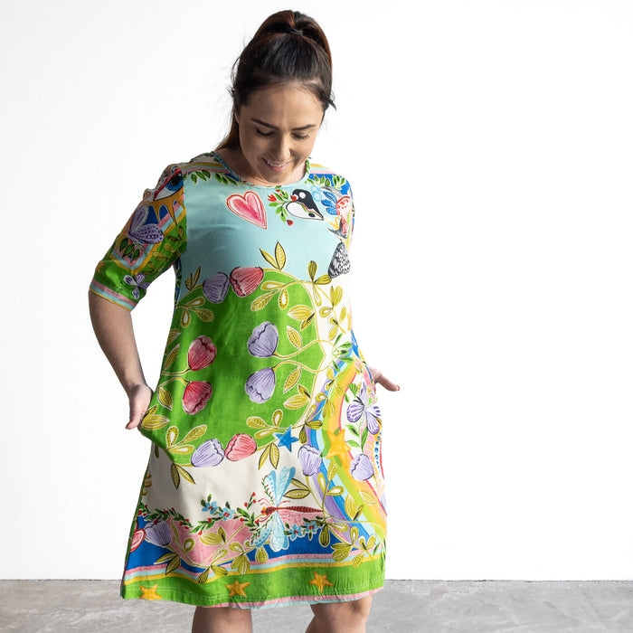 Contemporary Shift Dress by Orientique Australia - Sante Fe - 40167