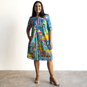 Contemporary Shift Dress by Orientique Australia - Okayama - 40189