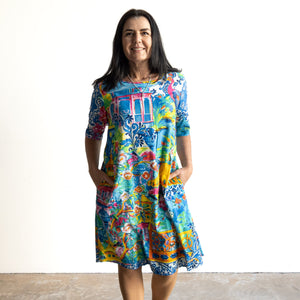 Contemporary Shift Dress by Orientique Australia - Okayama - 40189
