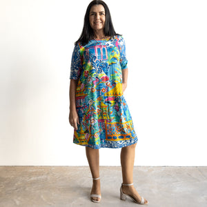 Contemporary Shift Dress by Orientique Australia - Okayama - 40189