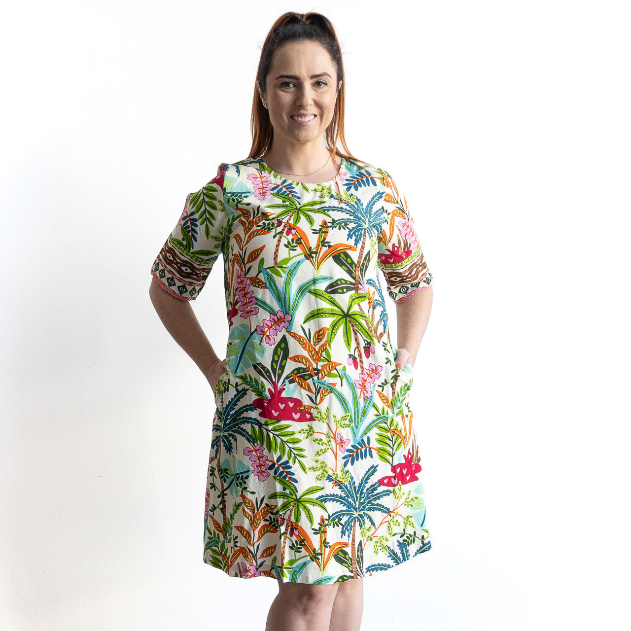 Contemporary Shift Dress by Orientique Australia - Ovahe - 30164
