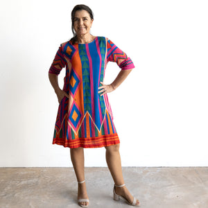 Contemporary Shift Dress by Orientique Australia - Jacuma - 20127