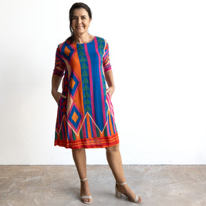 Contemporary Shift Dress by Orientique Australia - Jacuma - 20127