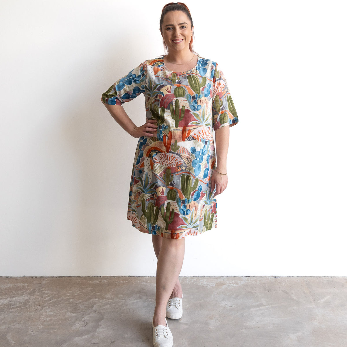 Contemporary Shift Dress - Desert - 21878