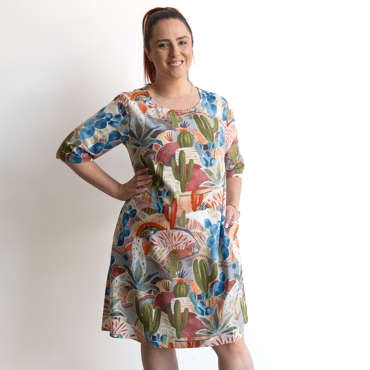 Contemporary Shift Dress - Desert - 21878