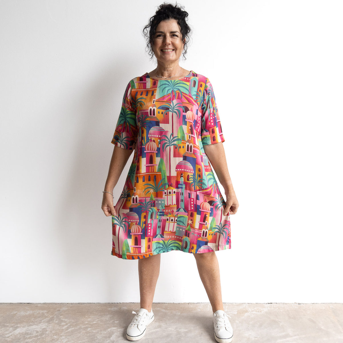 Contemporary Shift Dress - Moorish - 21878
