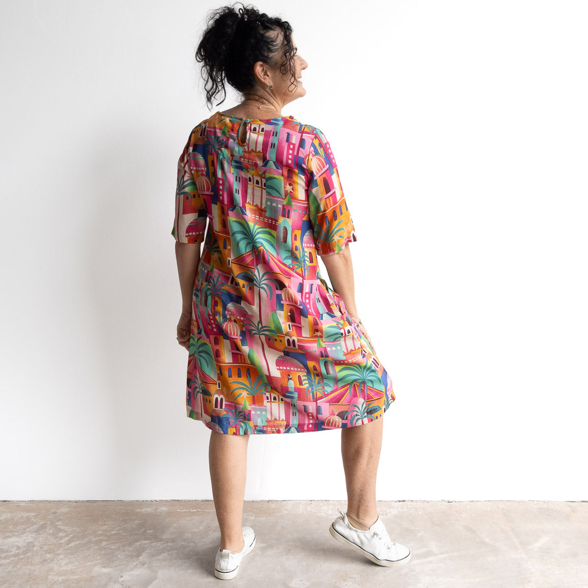 Contemporary Shift Dress - Moorish - 21878