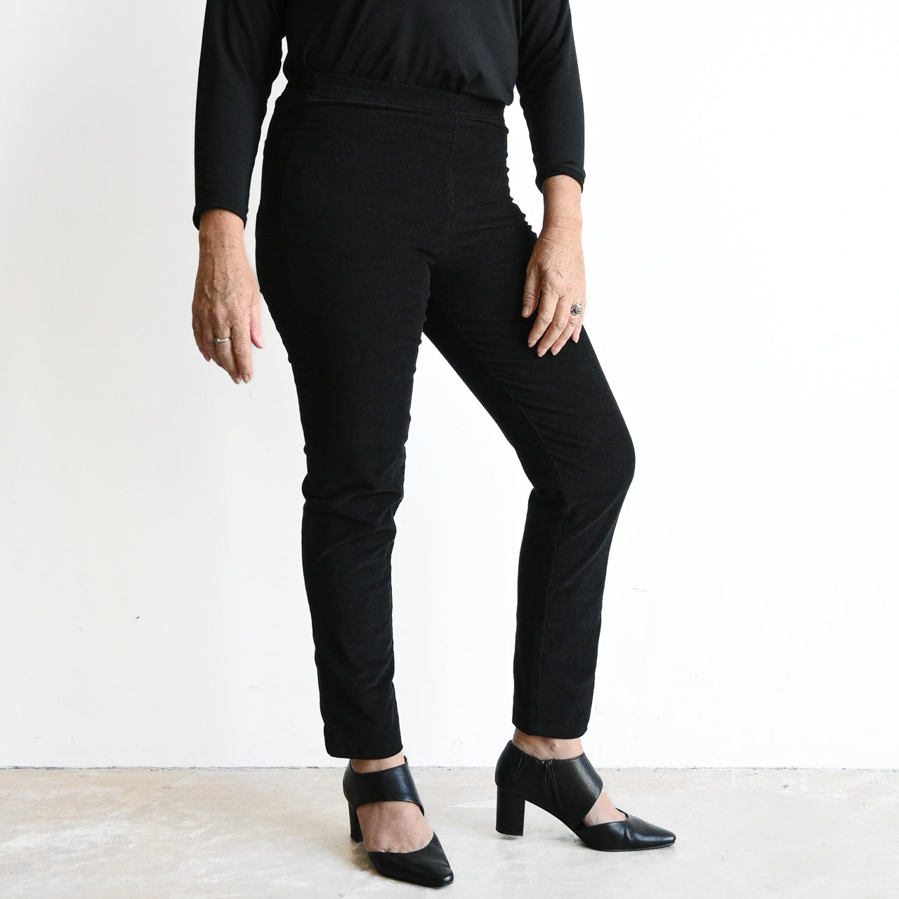 Cotton Corduroy Stretch Jeggings by Orientique - 2699
