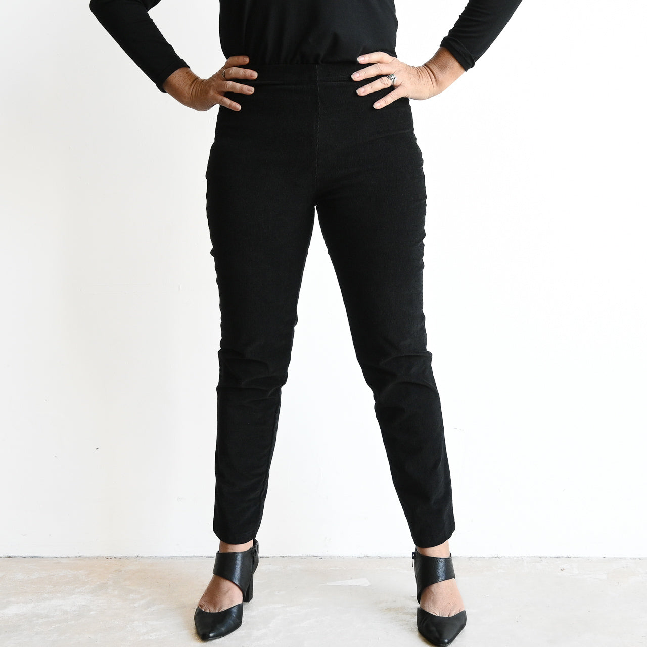 Cotton Corduroy Stretch Jeggings by Orientique - 2699