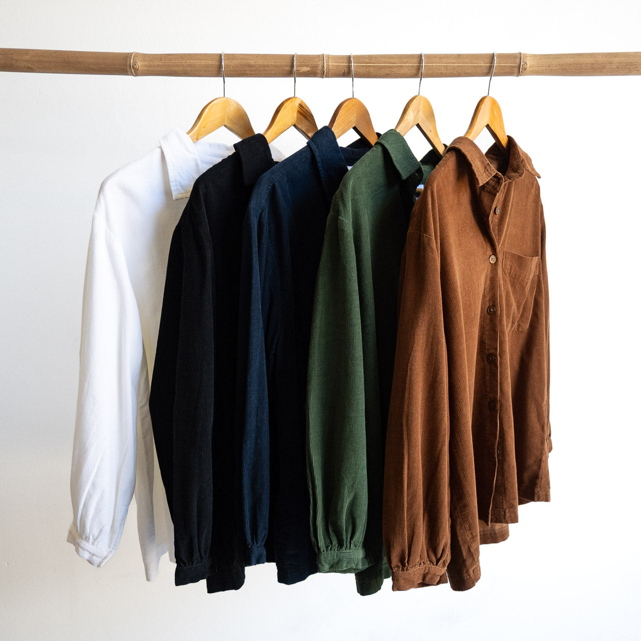 Cotton Corduroy Button-Through Shirt by Orientique - 23148