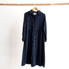 Cotton Corduroy Midi Shirt Dress by Orientique - 21484