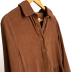 Cotton Corduroy Midi Shirt Dress by Orientique - 21484