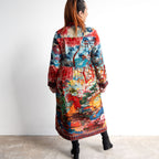 Cotton Corduroy Midi Shirt Dress by Orientique - Nippori - 61774