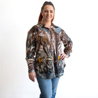 Cotton Corduroy Button-Through Shirt by Escape - Almasa - 32498
