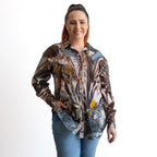 Cotton Corduroy Button-Through Shirt by Escape - Almasa - 32498