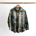 Cotton Corduroy Shirt Blouse by Orientique - Tropical Jungle - 72569