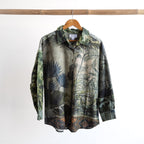 Cotton Corduroy Shirt Blouse by Orientique - Tropical Jungle - 72569